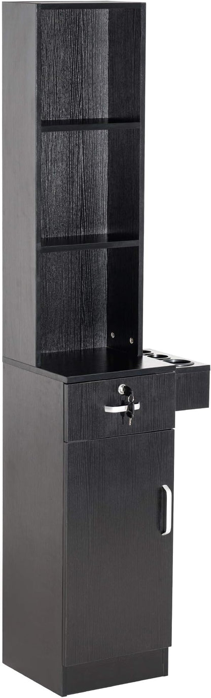 BarberPub Wall Mount Barber Station Hair Styling Drawer Storage Beauty Salon by BarberPub