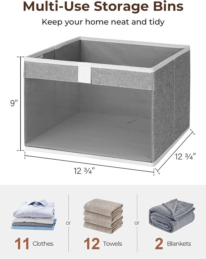 StorageWorks Closet Storage Bins, Large Storage Baskets - Image 2