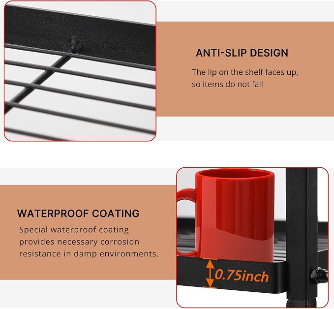 GIOTORENT 6-Wire Standing Storage Shelf - Image 5