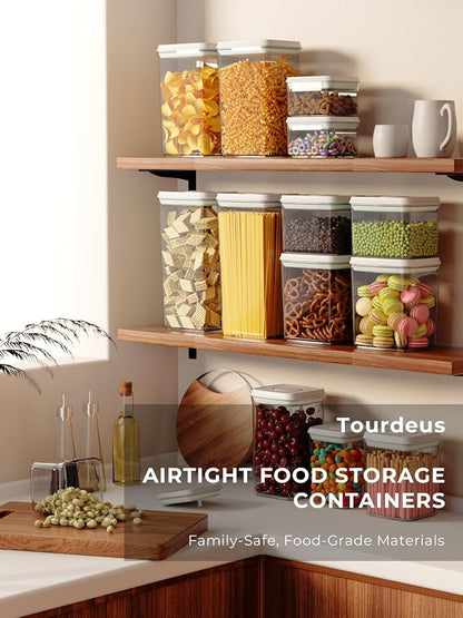 Pop Air Tight Containers Stackable- 2-Pack Cereal Storage Containers - Image 3