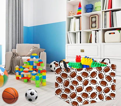 Rectangular Football Basket Kids Baby Storage Basket Cute Kids Toy Storage Bin - Image 3
