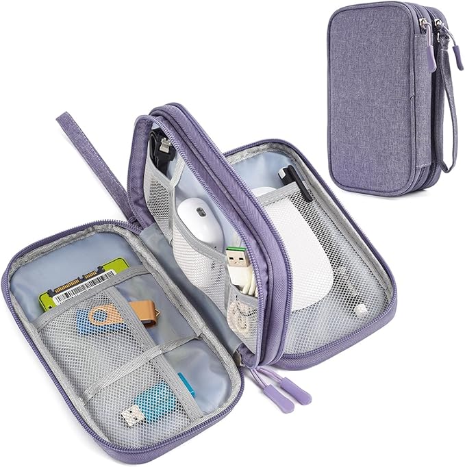 CAAORDKSO Travel Electronic Organizer Pouch Bag, Waterproof Portable Electronic by Unknown