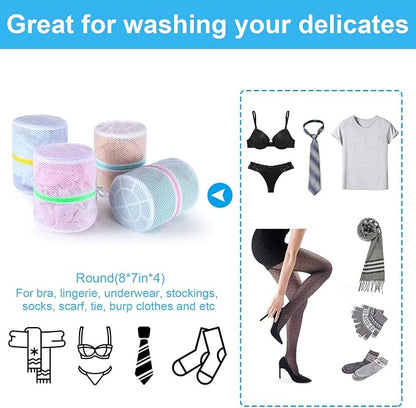 GOGOODA 4 Pack Mesh Laundry Bags, Delicates Bra Washing Bags | - Image 6