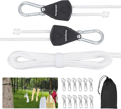 Retractable Travel Clothesline, Portable Clothes Line by Vividwise