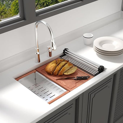 Lordear 28 Undermount Kitchen Sink Stainless Steel 16 Gauge Under Counter - Image 2