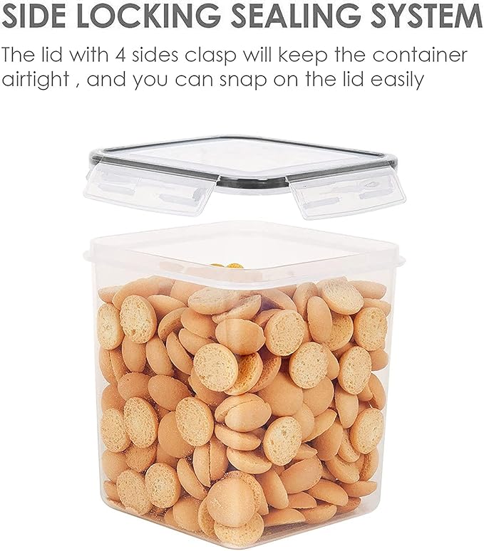 Vtopmart Food Storage Containers 2.5L / 84.5oz, 4 Pieces BPA Free Plastic - Image 4