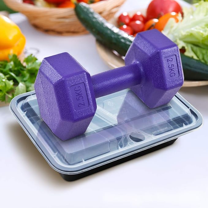 Enther 36oz Meal Prep Containers 20 Pack 3 Compartment - Image 8