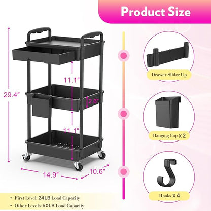 SUNALLY Makeup Cart Organizer - Image 2