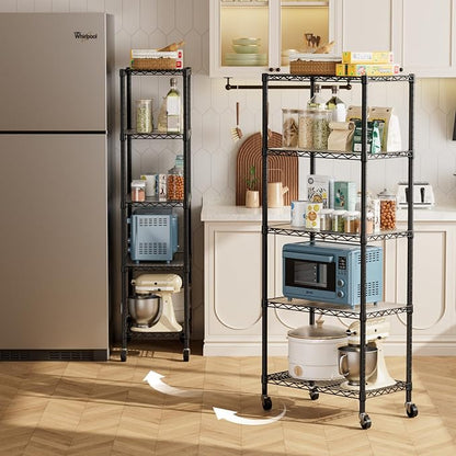 Golpart Shelves Storage Shelf Wire Closet Bathroom Organizers Metal Pantry | 5 - Image 8