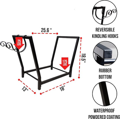 FireProof Pros Firewood Rack Outdoor and Indoor Firewood Storage - Image 2