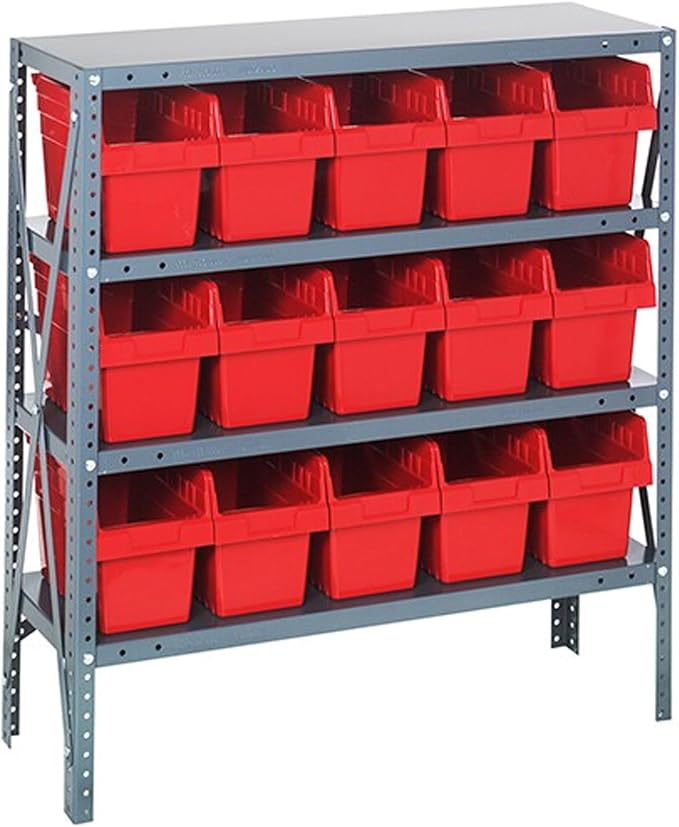 Quantum Storage Systems 1239-SB802RD Shelving Unit, Carbon Steel, Galvanized by QuantumStorageSystems