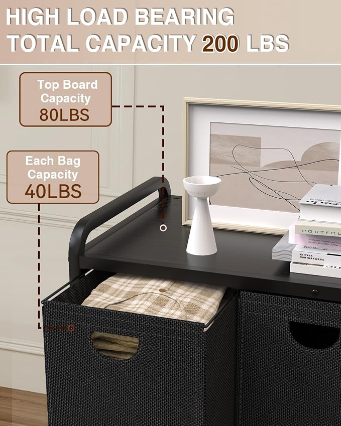 Laundry Sorter 3 Section, Laundry Basket - Image 2