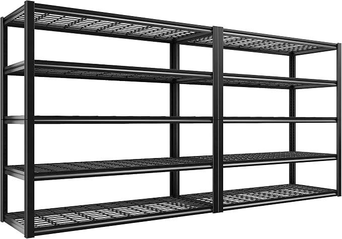 REIBII 48.2''W Garage Shelving Heavy Duty Metal Shelving 3000LBS Storage by REIBII