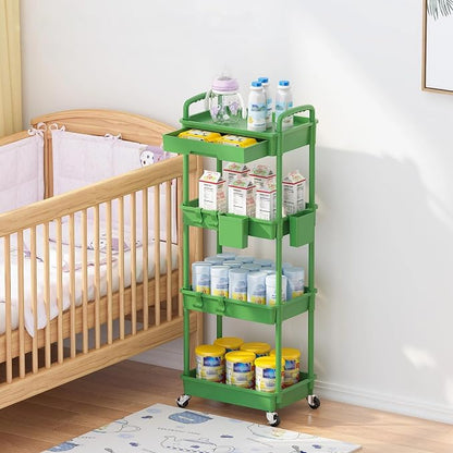 4 Tier Rolling Utility Cart - Image 7