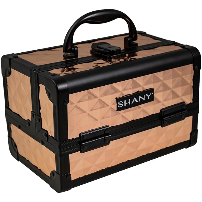 SHANY Chic Makeup Train Case Cosmetic Box Portable Makeup Case Cosmetics Beauty - Image 2