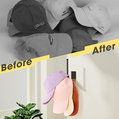 Durmmur 2 Pack Hat Racks for Baseball Caps, Stainless Steel Hat Organizer for - Image 7