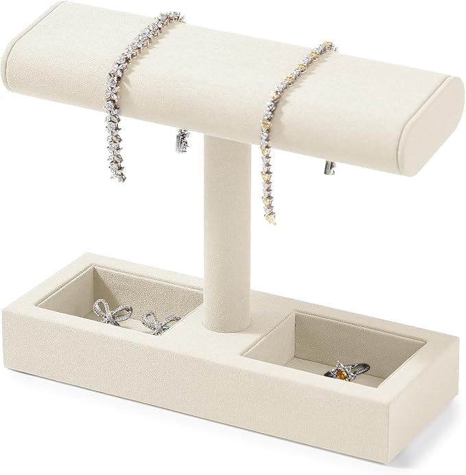 Oirlv Microfiber T-Bar Watch Display Stand Jewelry Display Props Jewelry - Image 9