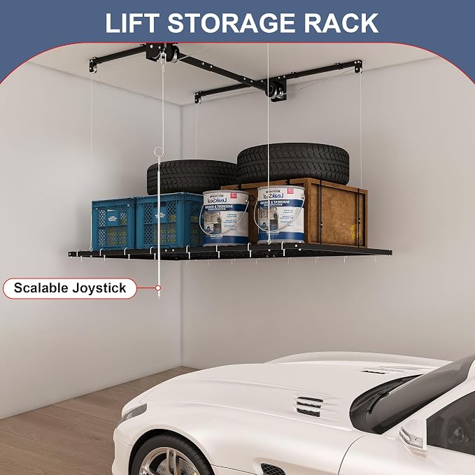 Montary 4x8 FT Overhead Garage Storage Rack - Image 7