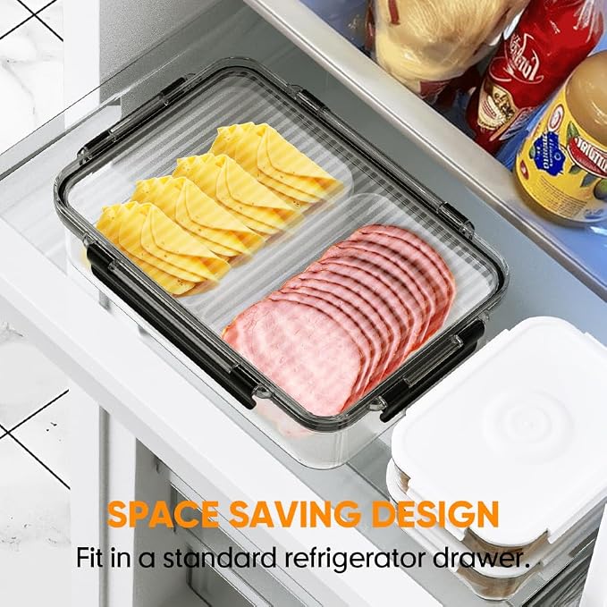 Deli Meat Container for Fridge Organizers and Storage, Ham and Cheese Container - Image 4