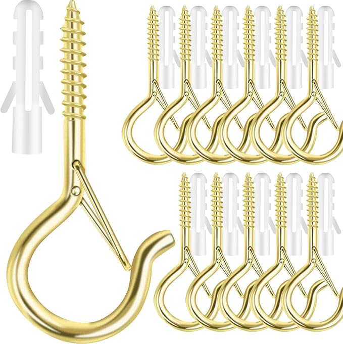 12 PCS Q-Hanger Hooks, Screw Hooks by FSAH