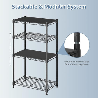 DUMOS 2-Tier Metal Wire Storage Shelves, Adjustable Standing Storage Rack Shelf - Image 6