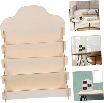 Stylish Wooden Card Display Stand Multi-Functional Tiered Holder - Image 2