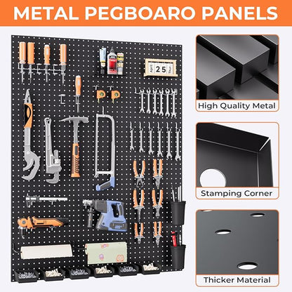 INCLY 48x36 Inch Metal Peg Board Kit - Image 4