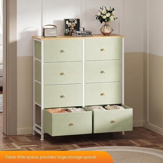 Sweetcrispy 8 Drawer Dresser for Bedroom Tall, Organizer Storage Drawers | - Image 4