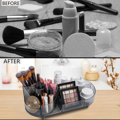 Cosmetic Makeup Storage Organizer, Countertop Makeup Perfume, Rotating Makeup - Image 4