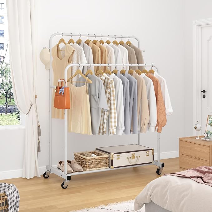 Laiensia Double Rods Garment Rack - Image 3