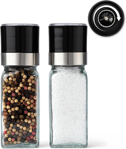 KIVY Salt and Pepper Grinder Set of 2 – Adjustable Ceramic Grinder – Spice Mill by KIVY