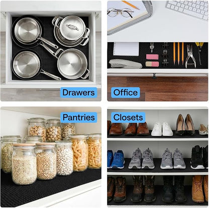 GORILLA GRIP powerGRIP Drawer Shelf and Cabinet Liner, Thick Strong Hold - Image 9