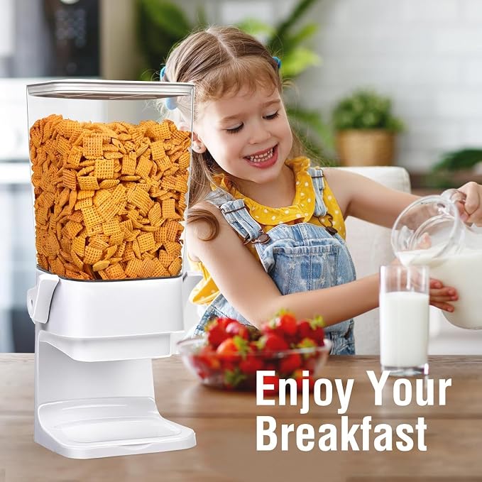 Cereal Dispenser Countertop 3pcs, 5.5L Cereal Containers Storage Dispenser - Image 2