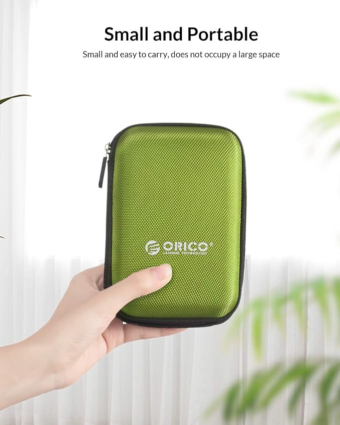 ORICO Hard Drive Case 2.5 inch External Drive Storage Carrying Bag Waterproof - Image 6