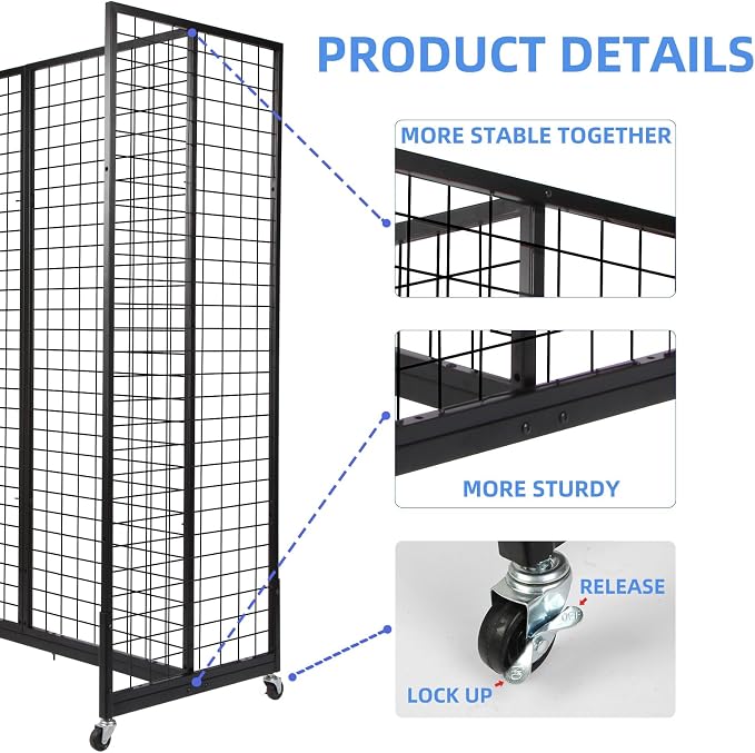 Grid Gondola Unit, Gridwall Display Stand - Image 4