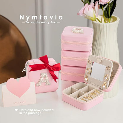 Initial Jewelry Box, Travel Jewelry Case, Gift - Image 6