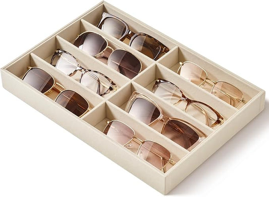 pickpiff Drawer Sunglass Organizer & Display Tray: 1 Pcs 8 Grids Velvet by pickpiff