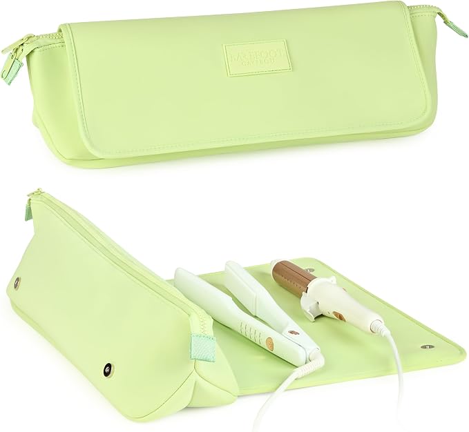 BAREFOOT CARIBOU Hair Tools Travel Bag and Heat Resistant Mat by BarefootCaribou