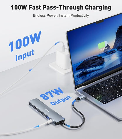 UANTIN USB C Hub, 7 in 1 Multiport Adapter - Image 4