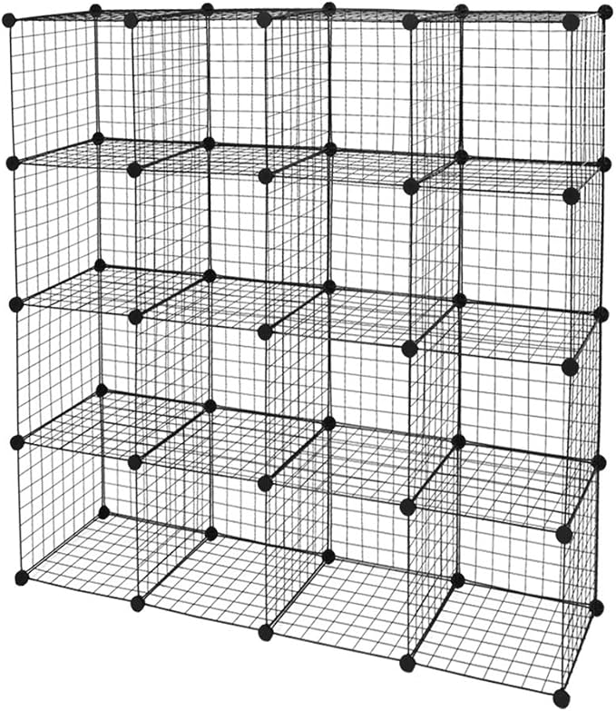 Wire Cube Storage, 16-Cube Organizer Metal, Wire C Grids Storage, Storage Bins - Image 4