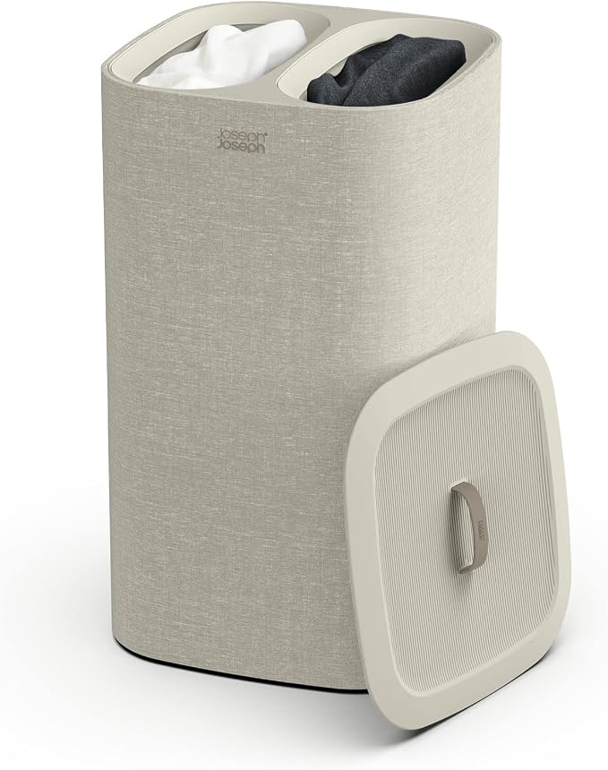Joseph Joseph Tota 60 liter/15.8 gallon Laundry Hamper Separation Basket by JosephJoseph