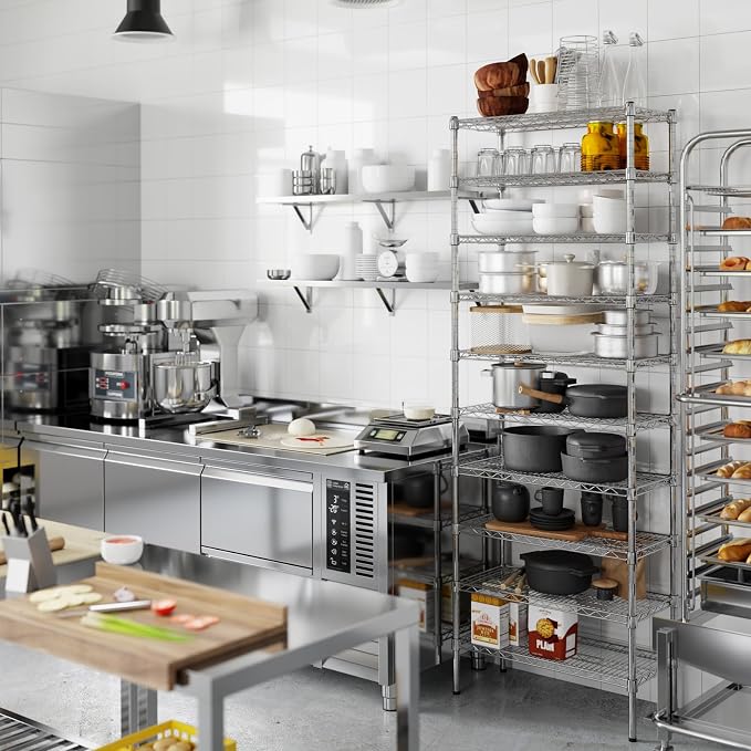 14" Deep x 30" Wide x 86" Height Wire Shelving Kit | 10-Tier | NSF Commercial - Image 7