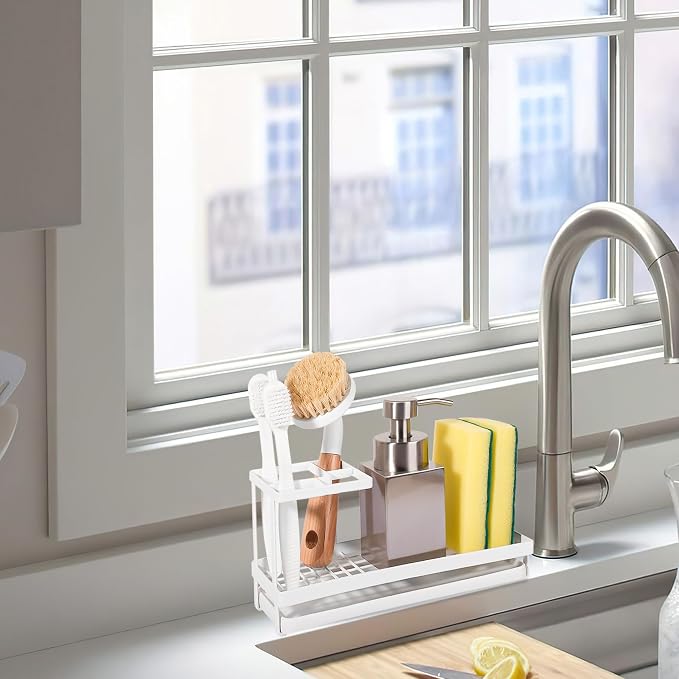 Toothbrush Holders Toothpaste Organizer Bathroom Accessories, 4 Slots, - Image 6