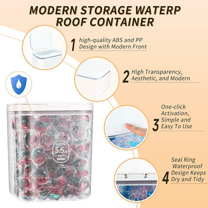 Large Capacity Container With Automatic Pop-Up Lid - Image 2