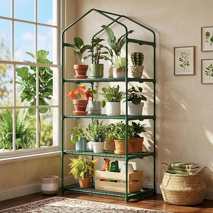 Superlele Mini Greenhouse, Plant Stand - Image 2