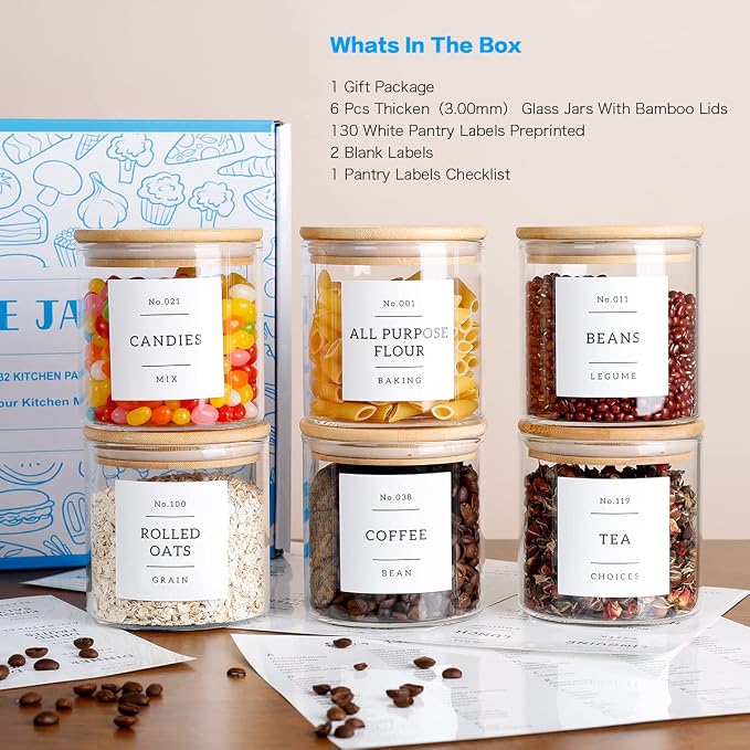 20 OZ Glass Food Storage Jars - Image 2