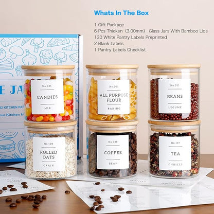 20 OZ Glass Food Storage Jars - Image 2