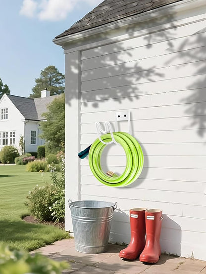 Metal Garden Hose Holder, Sturdy Wall Mounted Water Hose Hanger, Solid Hose Hook - Image 7