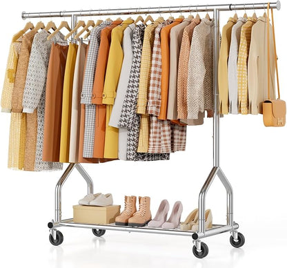 EAGMAK Heavy Duty Clothes Rack Load 424 LBS, Rolling Clothing Rack by Eagmak