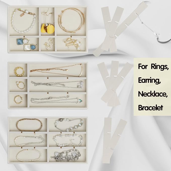 Set of 8 Stackable Jewelry Organizer Trays - Image 4